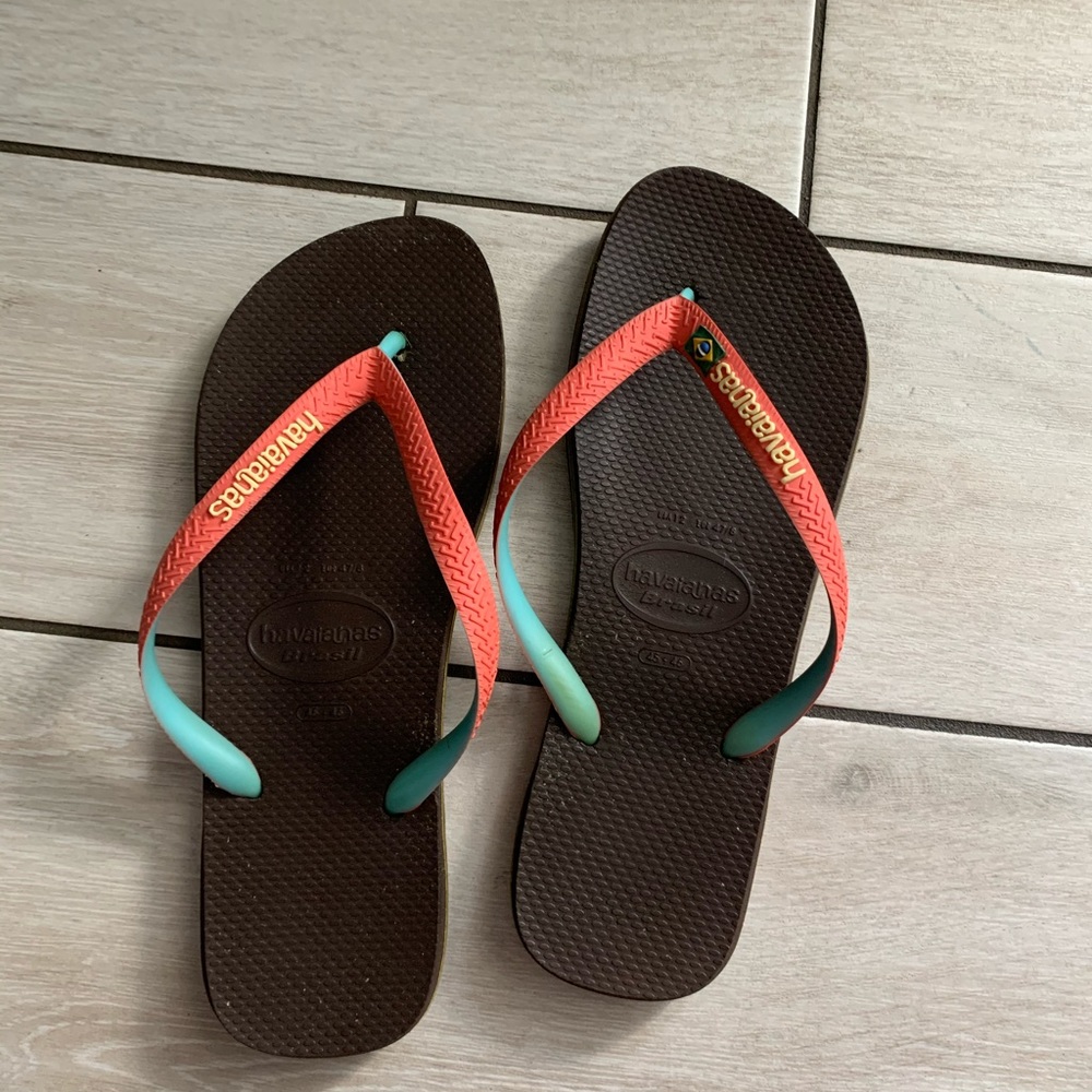 Havaianas flip flop size 12 brown
